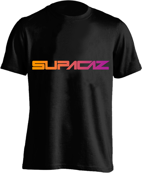 Supacaz Shirt Feder Sort Orange